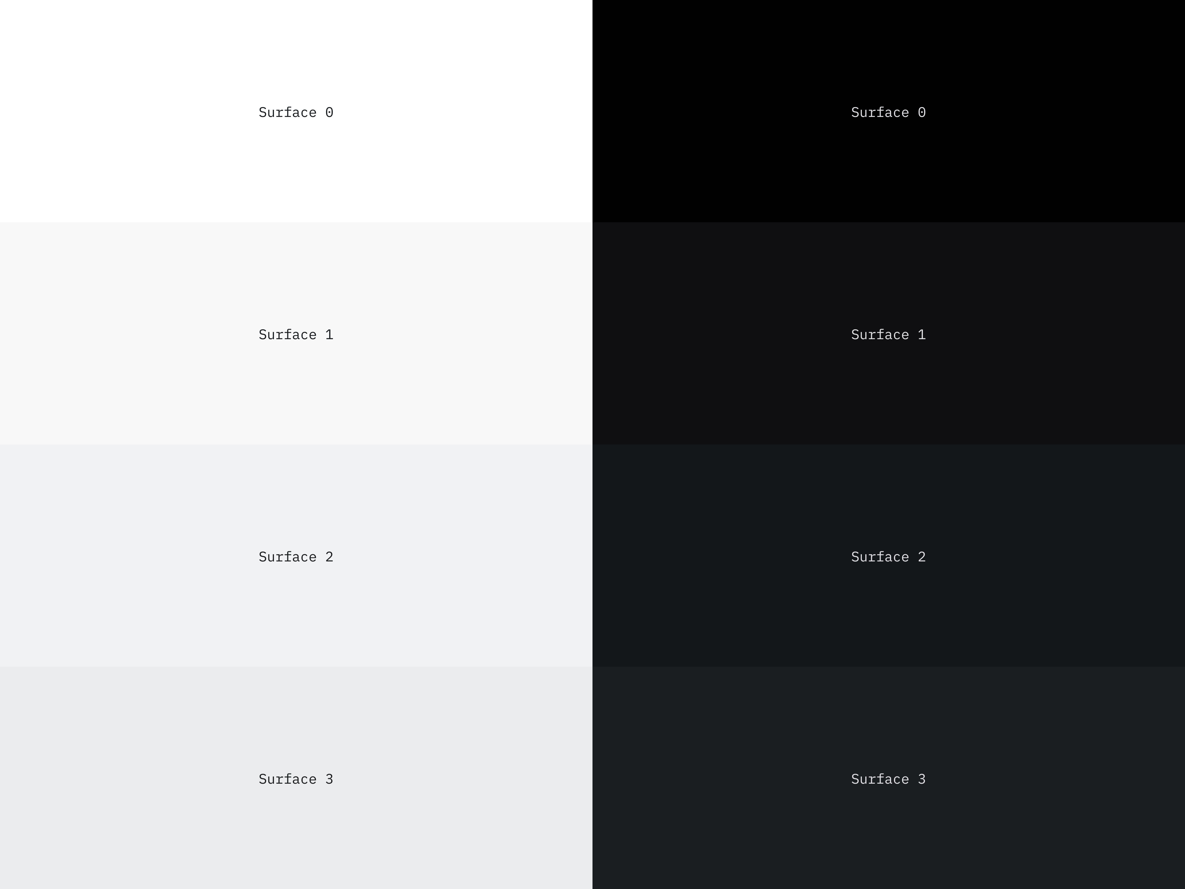 Surface color specifications